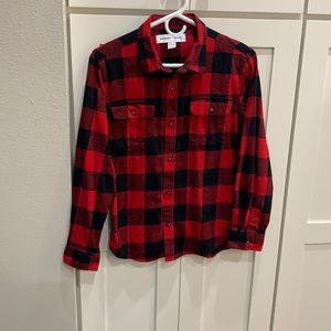 Built-In Flex Flannel Utility Pocket Shirt For Boys